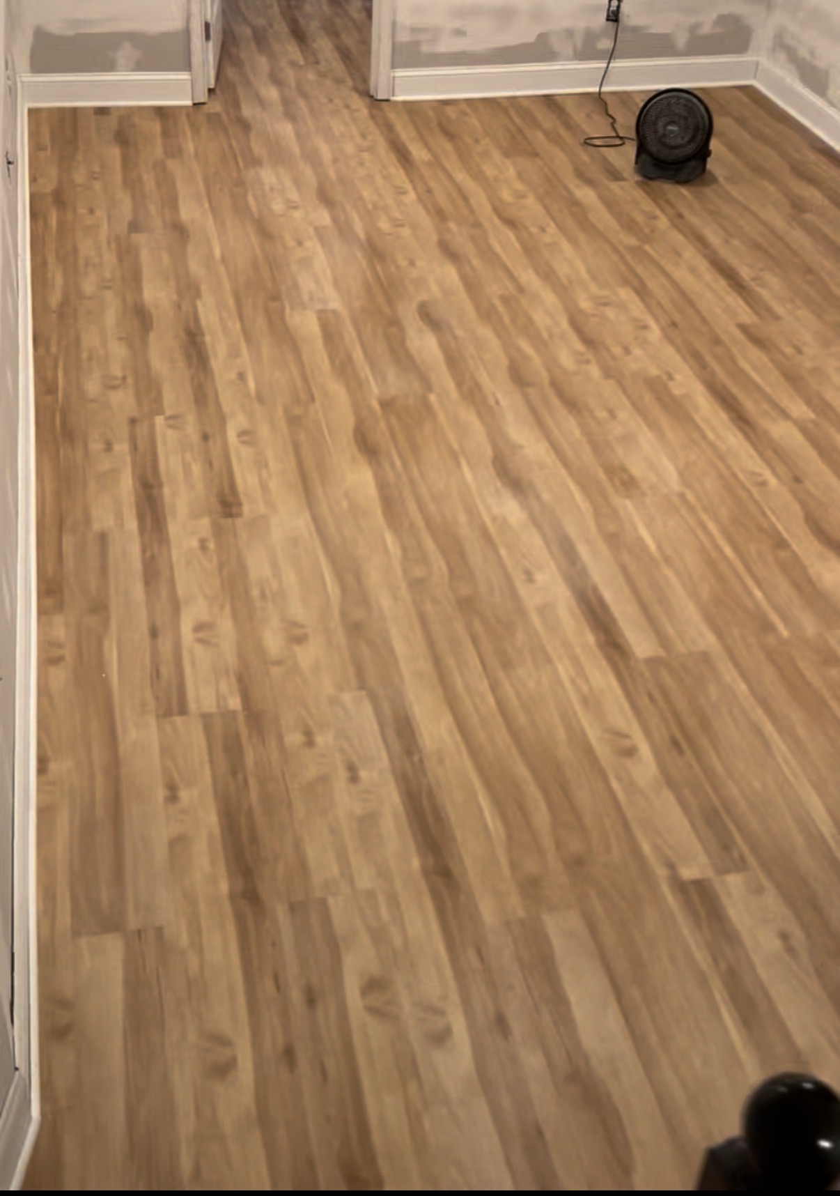 Basement Water Damage Restoration & LVP Flooring in Pikesville, MD